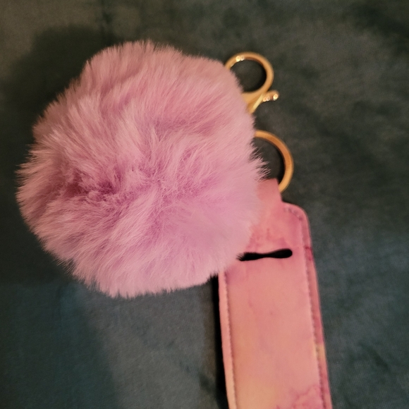 Puffballs and chapstick/lipgloss keychains - Picture 2 of 8